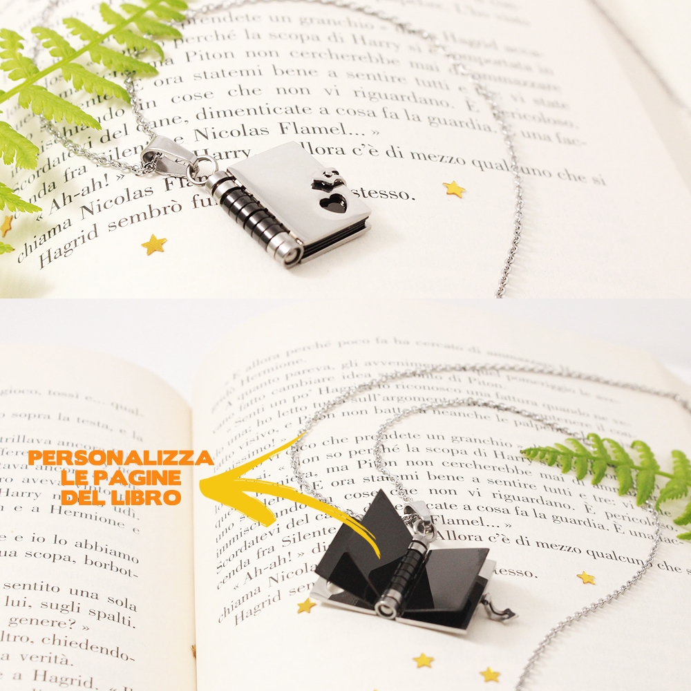 Collana & Bracciale Libro Personalizzato - Gadget 4 Entertainment